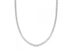 3mm Round Cut Tennis Necklace with White Stones (20")