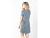 Kyodan  Womens Jersey Short-Sleeve T-Shirt Dress Casual Dress - Medium / Grey Heather