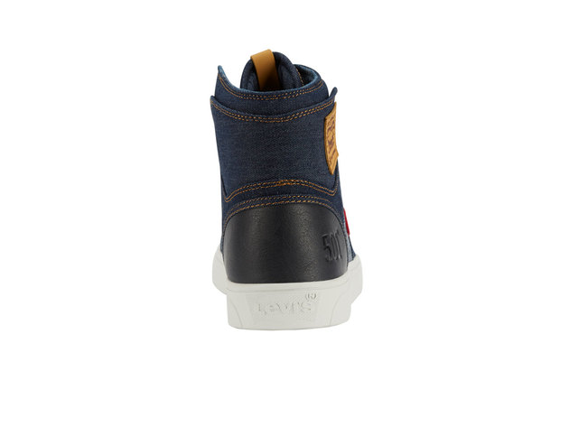 Levi's Mens Mason Hi 501 Fashion Denim Hightop Sneaker Shoe - 12 M Navy/Reverse