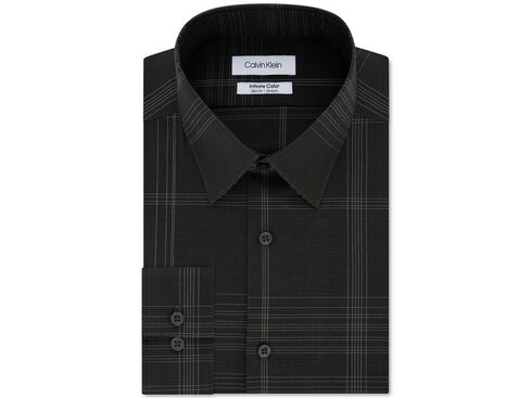 calvin klein men's infinite color sustainable slim fit dress shirt Calvin Klein Men's Infinite Color Slim Fit Dress Shirt Grey M B4HP
