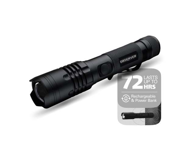 Ambacht onaangenaam Veel 1200 Lumen Tactical LED Rechargeable Flashlight with Power Bank & Dual  Power | Macworld