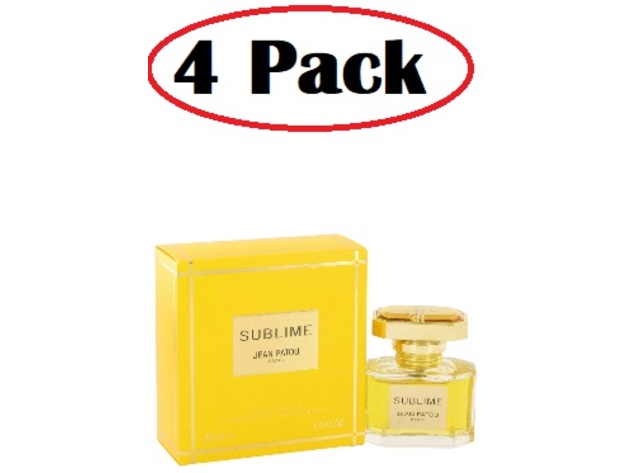 4 Pack of SUBLIME by Jean Patou Eau De Parfum Spray 1 oz