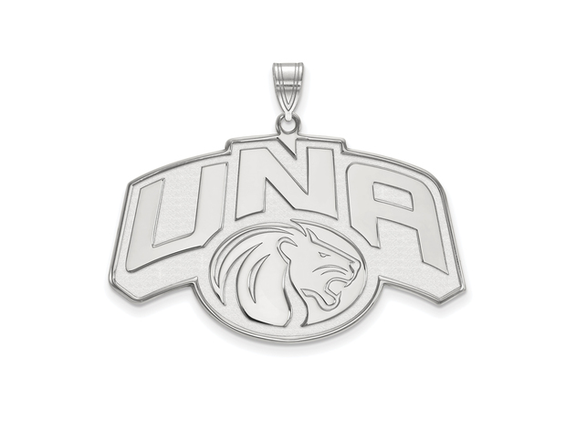 NCAA 14k White Gold Northern Alabama XL Pendant