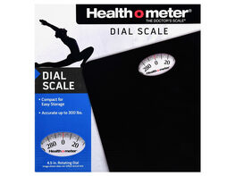 Health O Meter HAB700DQ105 Dial Personal Weight Scale, Black - Black