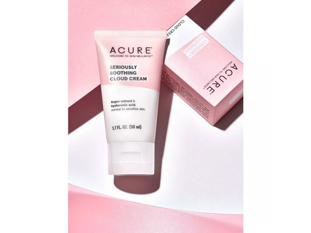Acure Seriously Soothing Moisturizing Cloud Cream for All Skin Types, Take Your Face to Cloud Nine with This, 1.7 Oz.