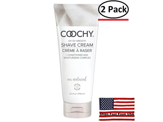 ( 2 Pack ) Coochy  Shave Cream Au Natural 12.5 Fl. Oz.