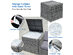 Costway 8 Piece Wicker Sofa Rattan Dinning Set Patio Furniture w/ Storage Outdoor - Grey