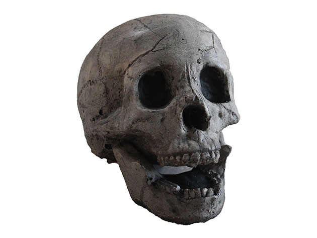 Ceramic Fireplace Aged Skull (10-Pack)