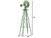 Costway 8Ft Tall Windmill Ornamental Wind Wheel Silver Green And Yellow Garden Weather Vane - Green