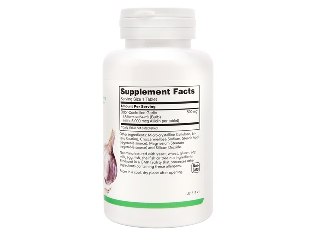 LuckyHerbs - Garlic Extract 5000 mcg. - 90 Tablets