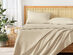 4-Piece Pre-Washed Microfiber Sheet Set (Natural/King)