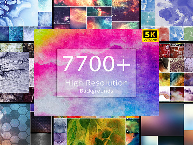 7,700+ High-Resolution Backgrounds Bundle