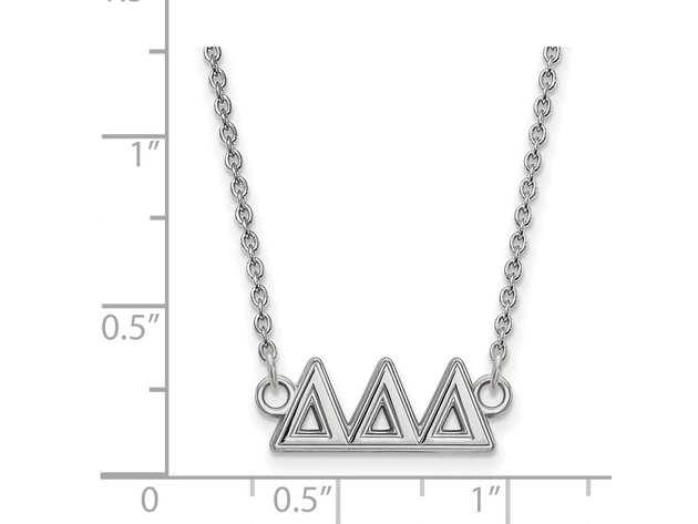 Sterling Silver Delta Delta Delta Medium Necklace