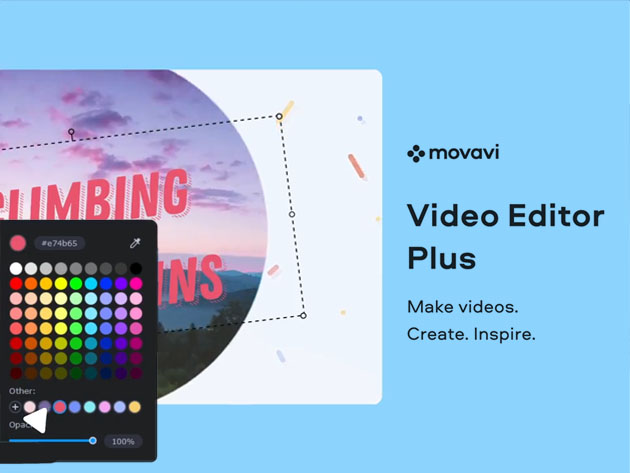 Movavi Video Editor Plus 22 for Windows: Lifetime License