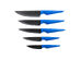 Black Diamond Knife Block & 5-Piece Blue Primal Ceramic Knife Set