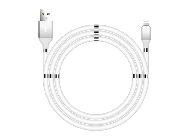 Aduro Fidget Magnetic Self-Winding Lightning Cable (3Ft/White)