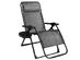 Costway Oversize Lounge Chair Patio Heavy Duty Folding Recliner Gray - Gray