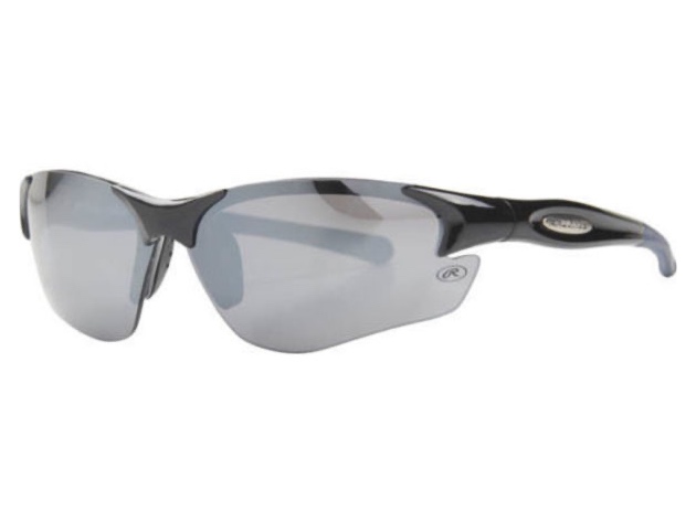 Rawlings 10211095.SPT Mens Sport Wrap Sunglasses Black/Smoke - Black