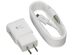 Adaptive Fast (AFC) Travel Adapter for Samsung Phones and Tab with 4 Ft. Micro USB Cable - White