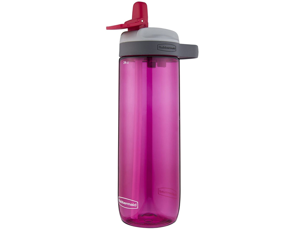 Rubbermaid 2000833 Leak-Proof Sip Water Bottle, 24 oz, Tart Pink - Pink