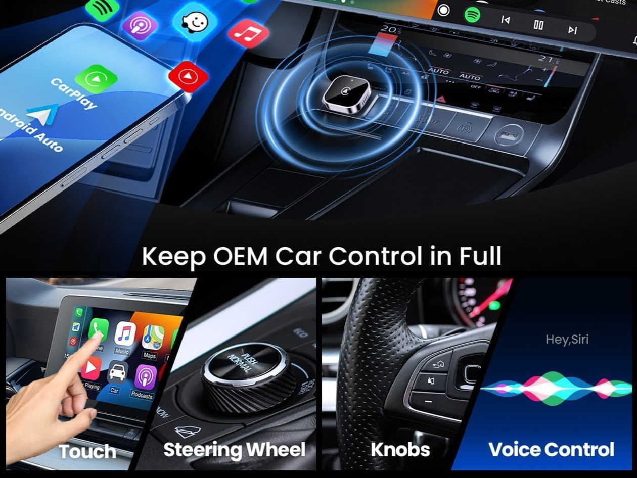 Mini Wireless CarPlay/Android Auto Adapter