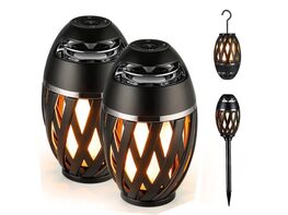 Tiki LED Flame Bluetooth Speakers with Poles (2-Pack)