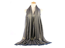 Shimmered Shawl: Two-Toned Elegance (Royal Blue)