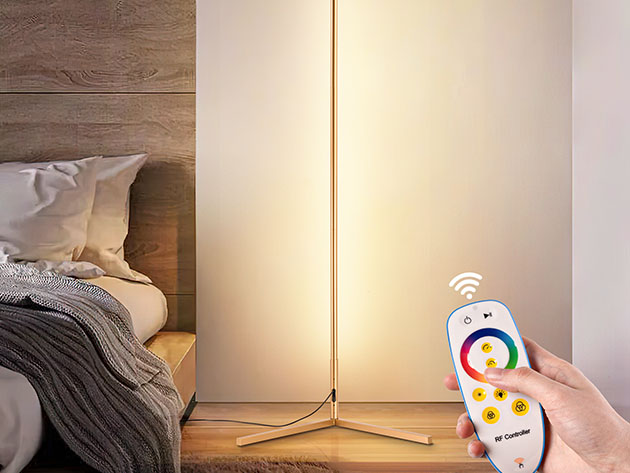 Minimalist LED Corner Floor Lamp (Gold/2-Pack)