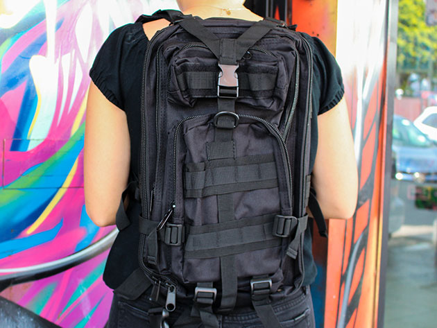 Something Tactical Military Style Backpack (Blue Camo)