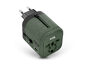 World Traveler+ Fast Charging USB-A/USB-C Univers Travel Adapter Forest Green