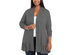 Belldini Women's Belle by Plus Size Ruffle-Hem Long Cardigan Gray Size 3 Extra Large