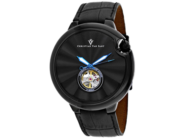 Christian Van Sant Men's Cyclone Automatic Black Dial Watch - CV0145