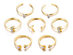 7-Piece Celestial Ring Set with Mini White Swarovski Crystals