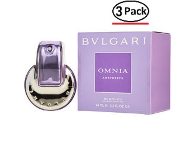 Bvlgari Omnia Amethyste By Bvlgari Edt Spray 2.2 Oz For Women (Package Of 3)