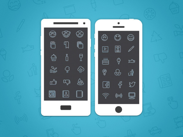 Icon Tail iOS & Android Vector Icon Bundle