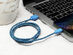 10-Ft Cloth MFi-Certified Lightning Cable (Blue)