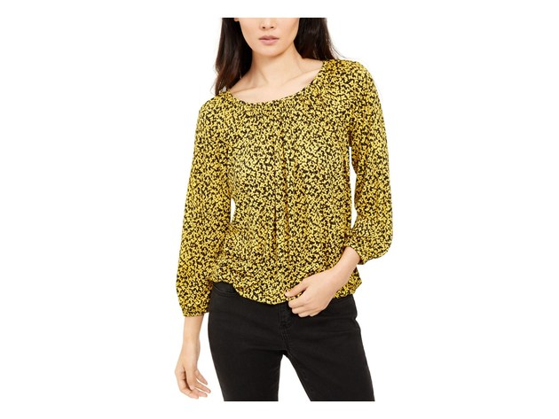 michael kors yellow top