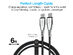 Naztech 6ft Titanium USB-C to USB-C Braided Cable