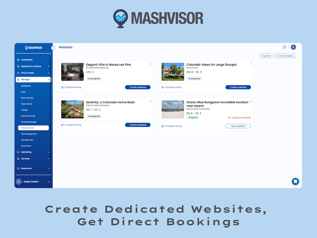 Mashvisor Vacation Rental Manager: Lifetime Subscription