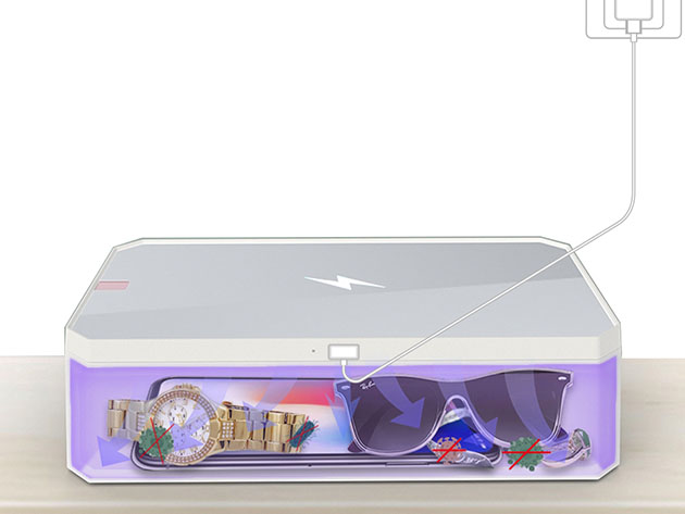 A UV-C sanitizing box