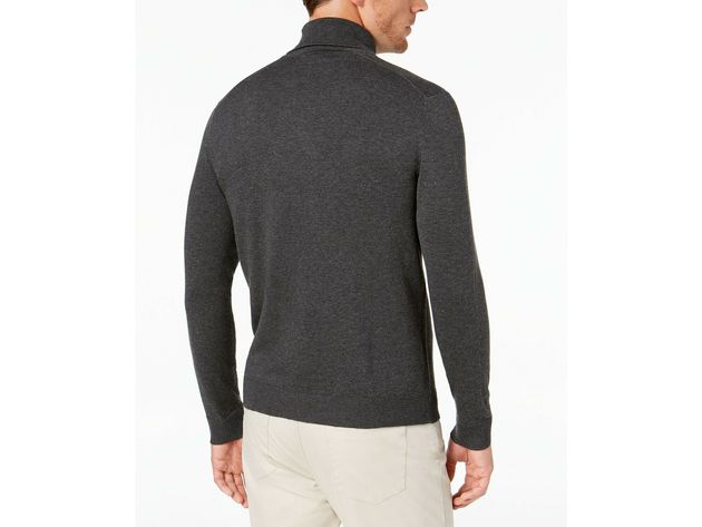 Alfani Men's Turtleneck Sweater Charcoal Size XX-Large