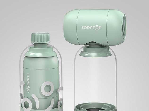 Sodapop Bluetooth Bass Bottle Speaker (Green)