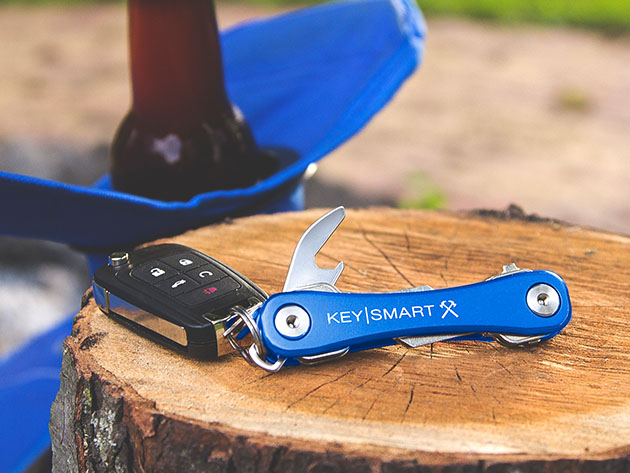 KeySmart® Rugged Compact 14-Key Holder (Blue)