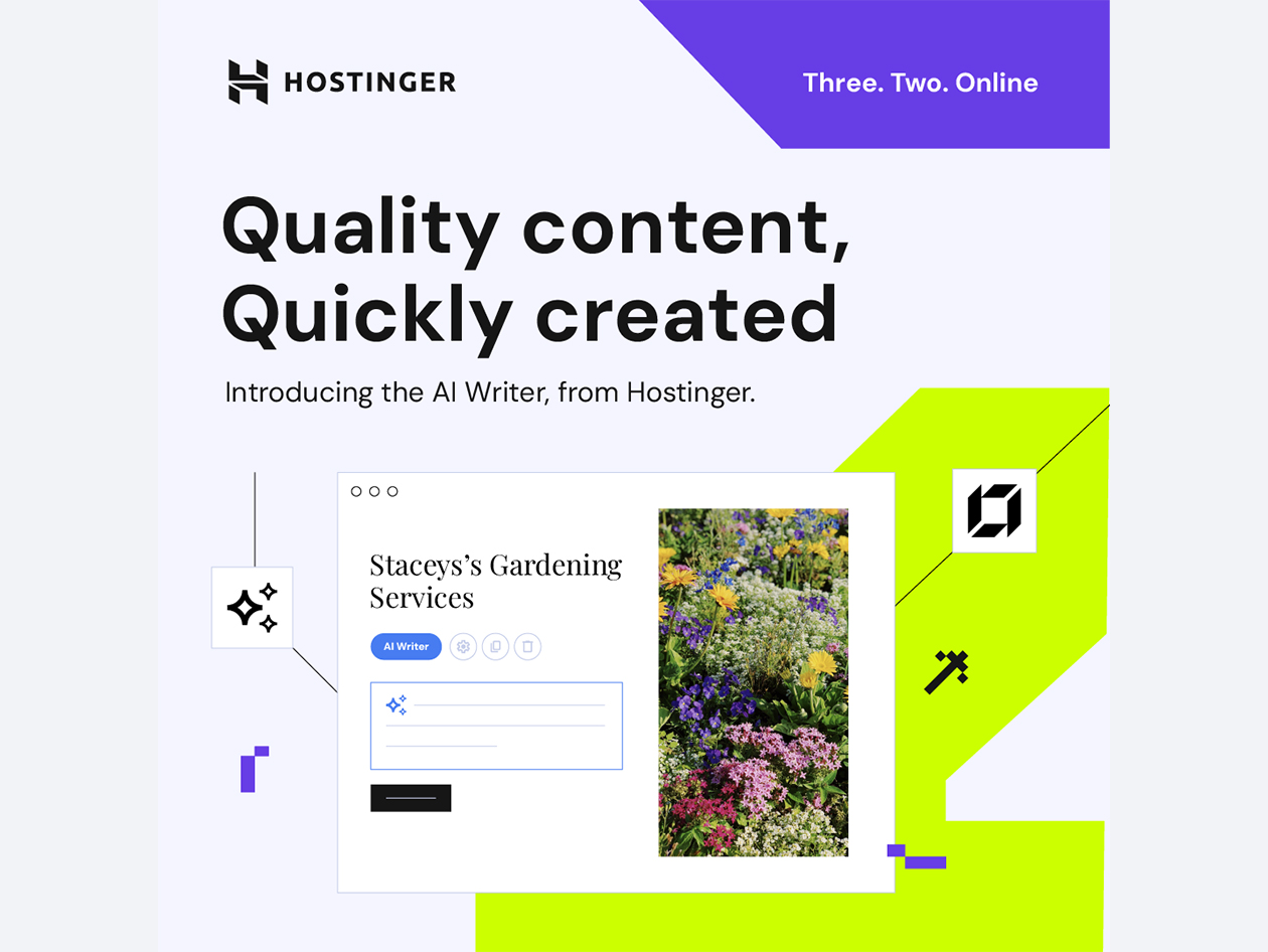 Hostinger Business Website Builder: 1-Yr Subscription