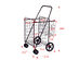 Costway Folding Shopping Cart Jumbo Basket Grocery Laundry Travel w/ Swivel Wheels