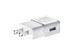 Samsung Charge Adapter with 5 Ft USB Sync Charging Cable - Non-Retail Packaging - White