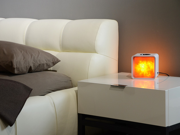 ZenCube: The World's First Smart Salt Lamp (White)