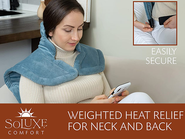 Soluxe Neck & Back Comfort Weighted Heating Pad