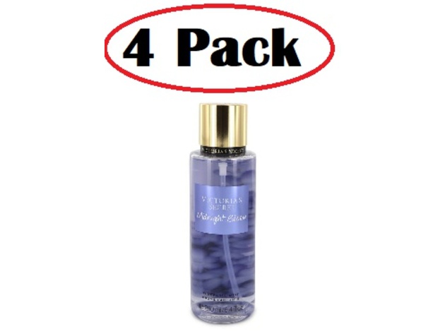 4 Pack of Victoria's Secret Midnight Bloom by Victoria's Secret Fragrance Mist Spray 8.4 oz