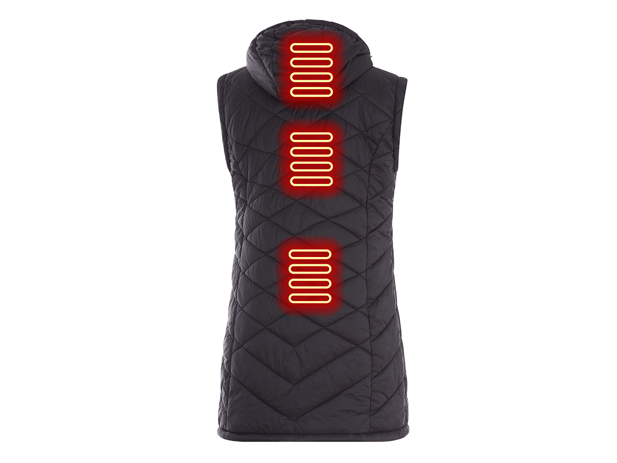 Women's Helios Hybrid Heated Coat with Power Bank (Black/Medium)